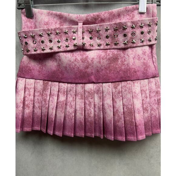 White Fox Mikaela Testa Promiscuous Mini Skirt Washed Pink Size Small NWT - Picture 6 of 12
